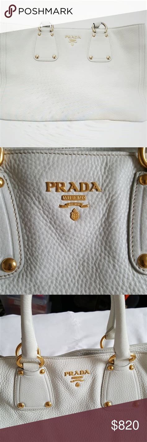 vintage white prada bag|authentic pre owned Prada handbags.